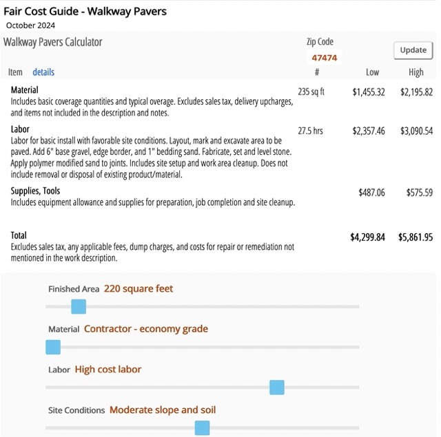 Walkway Pavers Medium